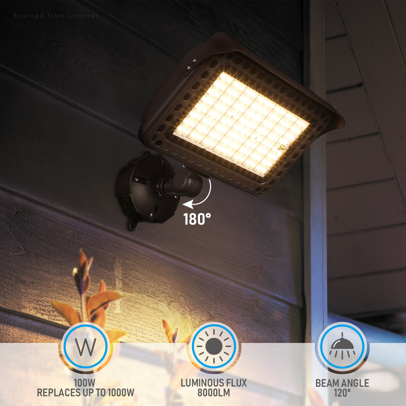 LEONLITE LED Smart Flood Light, Knuckle Mount, Commercial Security